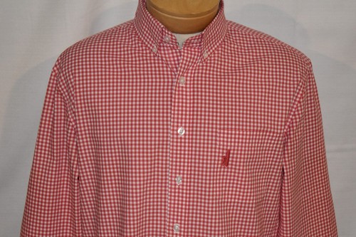 JOHNNIE-O Medium Men's L/S Button Down Shirt Pink Gingham - Picture 7 of 7