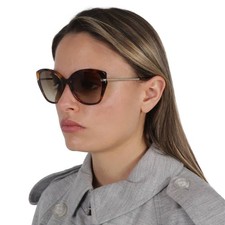 Longchamp Brown Gradient Butterfly Ladies Sunglasses LO627S 214 57