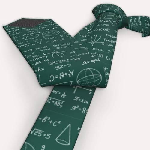 Herren Neuheit Krawatte Krawatte Krawatten für Herren Hochzeit Einheitsgröße Mathematik Mathematik - Bild 5 von 7