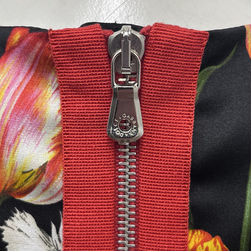 Dolce & Gabbana Silk Tulips Dress Black Red Yellow Green Off White Size XS - Picture 6 of 8