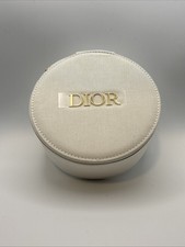 Dior Round Vanity Case Makeup Bag with Mirror No Box