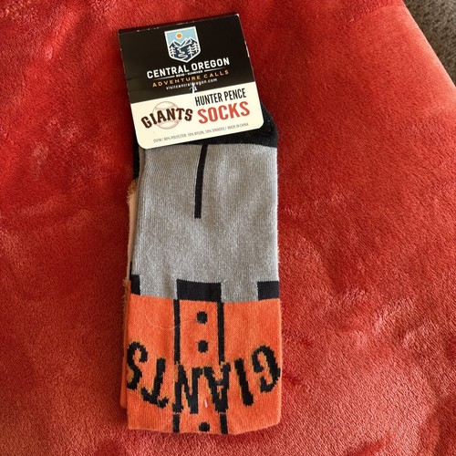 San Francisco Giants Hunter Pence Socks SGA Central Oregon 4/29/2018 NEW - Picture 3 of 3