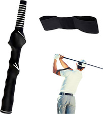 Golf Grip Swing Training Aids Right-Handed Trainer Grips with Black
