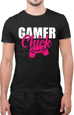 Lustiges T-Shirt Gamer Küken Gaming Spiel Liebhaber Neuheit Tumblr