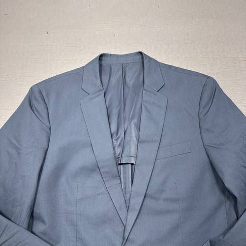 Traje J Crew Para Hombres 40 Largo Thompson Delgado Azul Pecho Único 32X34 Pantalones Elastizados - Imagen 4 de 24