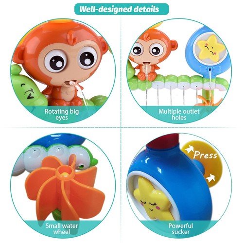 Bath Toys for Ages 1-3 Baby Bathtub Toys for Toddlers 1 2 3 Year Old Boys Gir... - Picture 4 of 6
