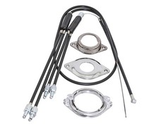 Rattle Snake 1 Inch BMX Gyro Rotor Set Chrome 360 Brake Detangler Threaded Fork.