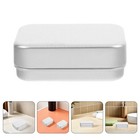 3pcs Aluminium Soap Dish with Lid Portable Double Layer Soap Box for Household