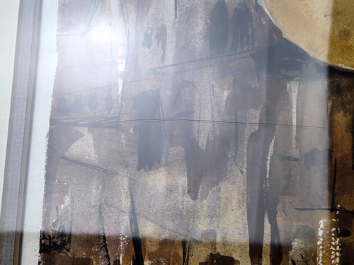 Lee Coblentz, pintura acuarela IN/FL "Caballería", Jesús en la Cruz, crucifixión - Imagen 13 de 14