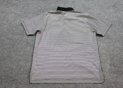 Peter Millar Hemd Herren XL schwarz weiß gestreift Kurzarm Golf Baumwolle Preppy - Bild 5 von 8