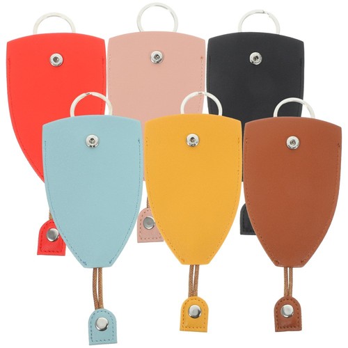 6 Stück Autoschlüssel Schlüsselanhänger Halter PU Autoschlüssel Etui Ausziehbar Autoschlüssel Etui - Bild 10 von 12