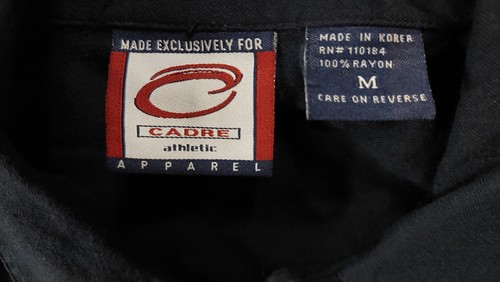 Vintage Cadre Athletic Apparel Uconn Huskies Herren Größe M Knopfleiste Hemd Navy - Bild 4 von 8