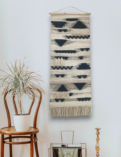 Woven Wall Hanging Boho wall Tapestry Tassel tufted wall Art Home Decor