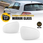2X Heated Mirror Glass Driver Passenger Side for Volkswagen Golf Sportline 11-12