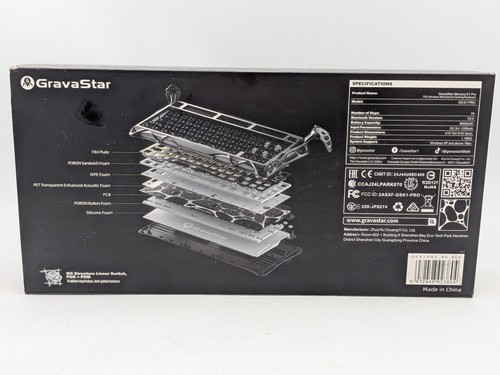 Gravastar Mercury K1 Pro Gaming Keyboard in CyberFlare (GSK1PRO_BO_BLK) - Picture 17 of 17