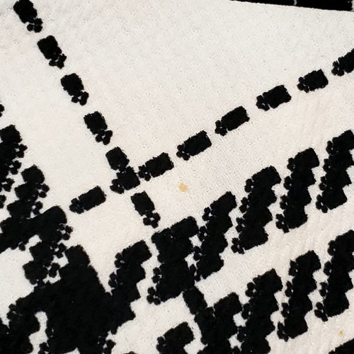 Blusa Top Maternidad Maternidad Cuadros Negra Blanca Suave Pequeña - Imagen 4 de 10