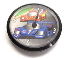 Kids Mini Wall Clock Quartz Movement 3.5" Diameter Takane Made USA Car Racing