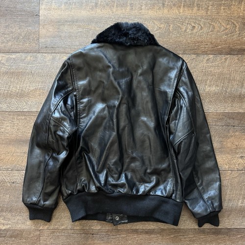 Vintage 70er Jahre Herren Größe 40 (passt M) AMF Harley Davidson Lederjacke mit Fellkragen - Bild 13 von 14