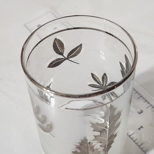 Vaso Highball vintage Libbey hoja de plata 12 oz EE. UU. descontinuado - Imagen 16 de 20
