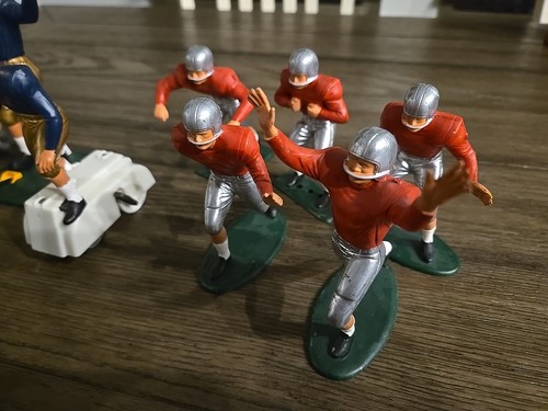 VTG Rare 1969 Louis Marx Football Figure Lot Of 12 Notre Dame Ohio State - Picture 6 of 14