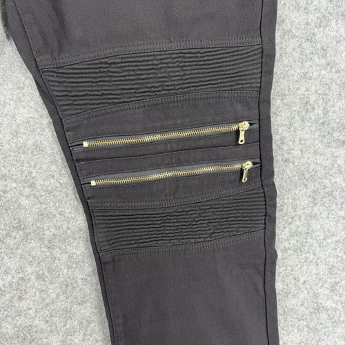 Rocawear Pantalone Uomo 40x32 Nero Vestibilità Conica Moto Biker Zip Streetwear Nuovo - Foto 8 di 17