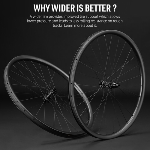 29 inch Carbon Mountain Bicycle Wheels BOOST 36T Ratchet Hub Clincher Tubeless - Picture 13 of 25