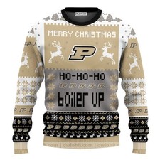 Purdue Boilermakers Merry Christmas Sweater Ugly Christmas Sweaters 82