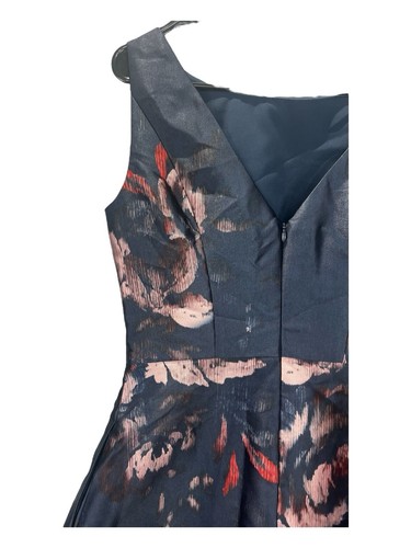 Kay Unger Elsa Blumen A-Linie Cocktailkleid Französisch Marineblau $ 288 Neu Größe 6 - Bild 16 von 18