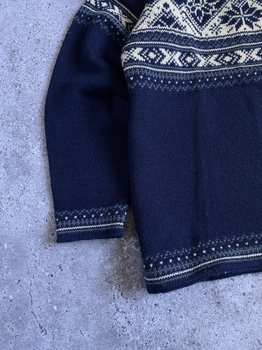 Suéter Dale of Norway Para Hombre Azul Informal Lana Botón Navidad Talla M - Imagen 4 de 17