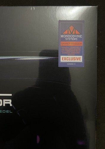 Terminator Soundtrack Mondo Red Black/Silver Splatter Colored 2LP Vinyl Record - Picture 6 of 18