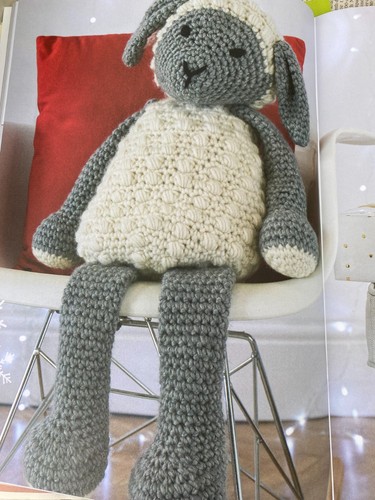 Wool Couture Family Christmas Gift Guide 12 Crochet Patterns Lamb Toy, Hat, Cowl - Picture 9 of 14