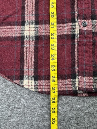 Vintage Fieldmaster Shirt Men Medium Red Plaid Flannel Wool Blend Work Outdoor - Picture 7 of 15