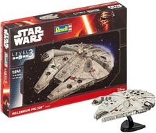 REVELL, Millennium Falcon STAR WARS spaceship to assemble and paint, 1/241, R...