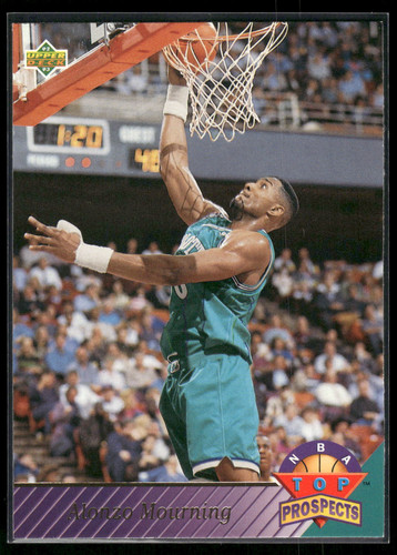 #457 Alonzo Mourning 1992-93 Upper Deck - Picture 1 of 2