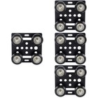 4pcs Gantry Plate Pulley V Style Slot Support Plate Aluminum European Pulley