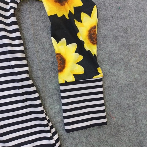 Sudadera con Capucha LuLaRoe Mediana Ámbar Ligera Negra Blanca Amarilla Flores - Nueva con Etiquetas - Imagen 4 de 8