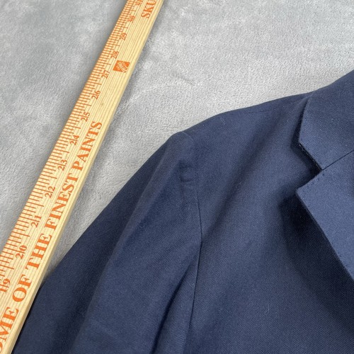 J Crew Herren 38R Slim Ludlow Wollmischung British Moon Blazer Jacke Einfarbig Blau - Bild 9 von 14