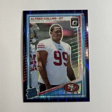 Panini 2025 Donruss Optic Blue ScopeRated Rookie Alfred Collins #237 49ers 