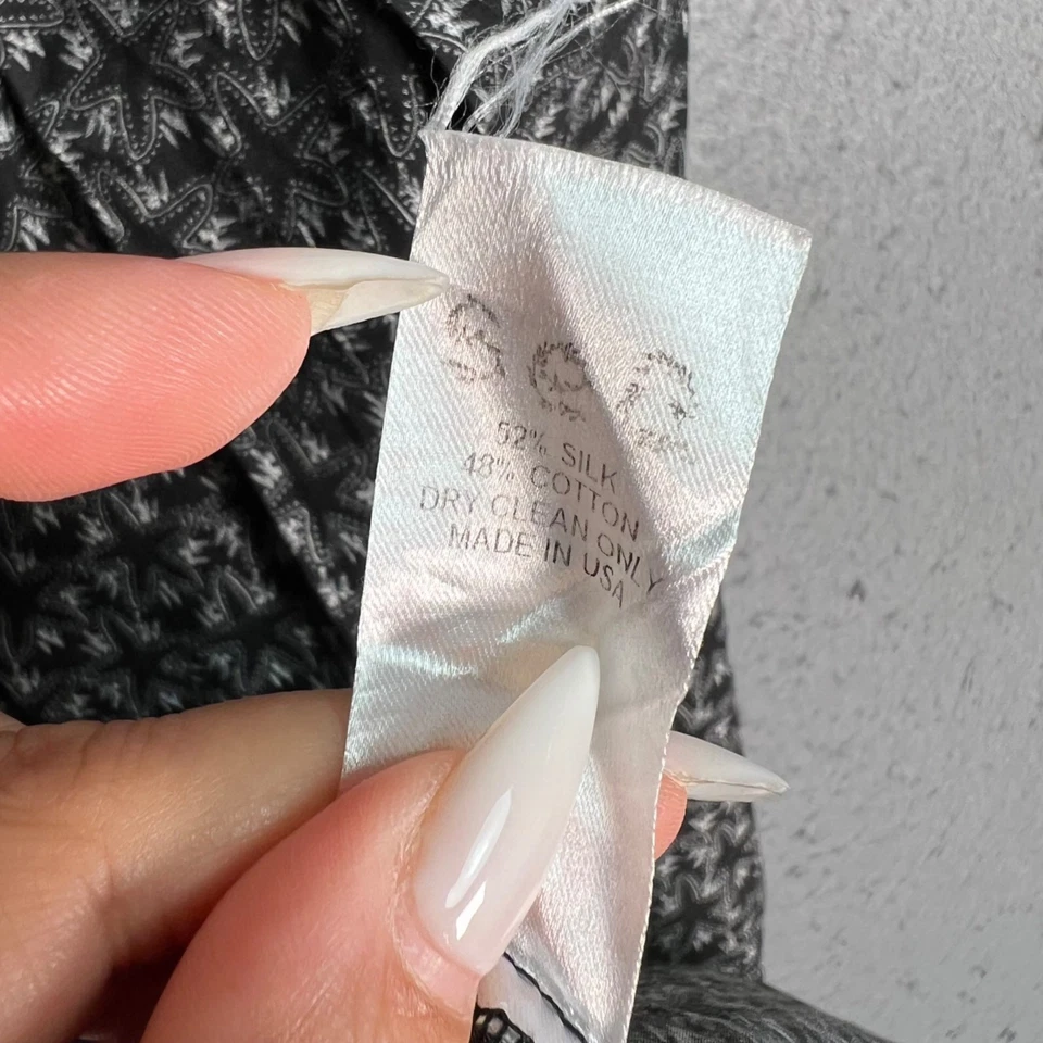 Falda midi plisada Sea New York para mujer negra/blanca floral talla 2 mezcla de seda Foto 4 de 4