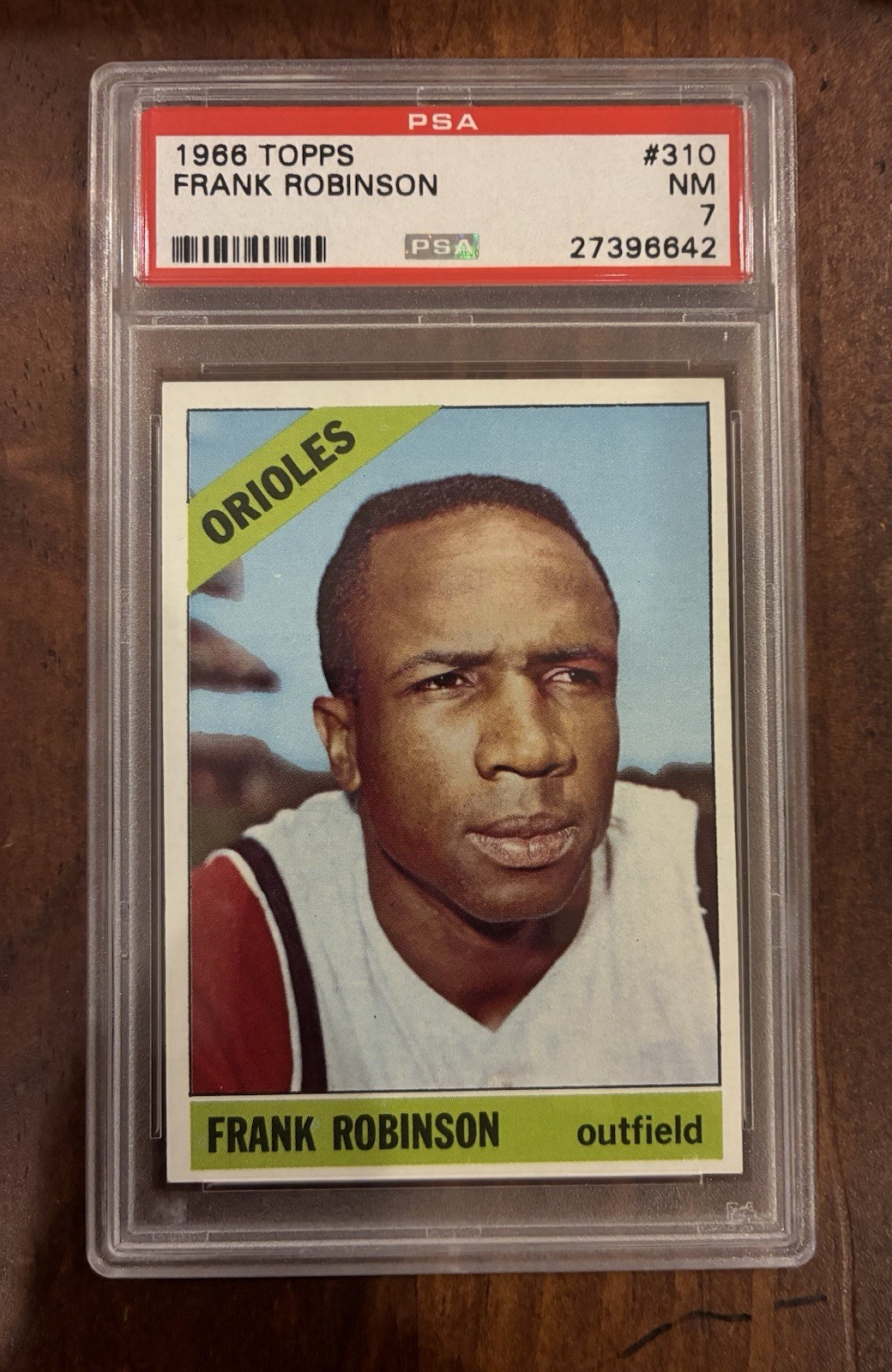 1966 Topps 310 Frank Robinson PSA 7 NM HOF GOAT MVP Baltimore Orioles