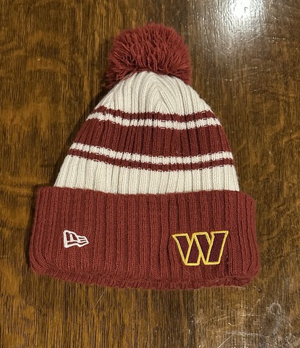 NFL Washington Commanders New Era Knit Beanie - Burgundy Hat New NWOT Football - Picture 2 of 4