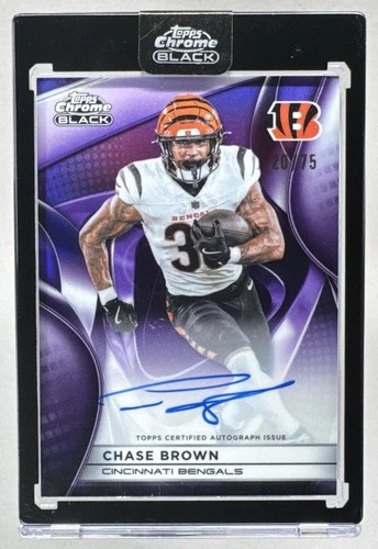 2025 Topps Chrome Chase Brown Chrome Autographs (RAW)