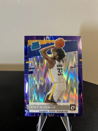 2020-21 Panini Donruss Optic- Rated Rookie Purple Shock Prizm #152 James Wiseman