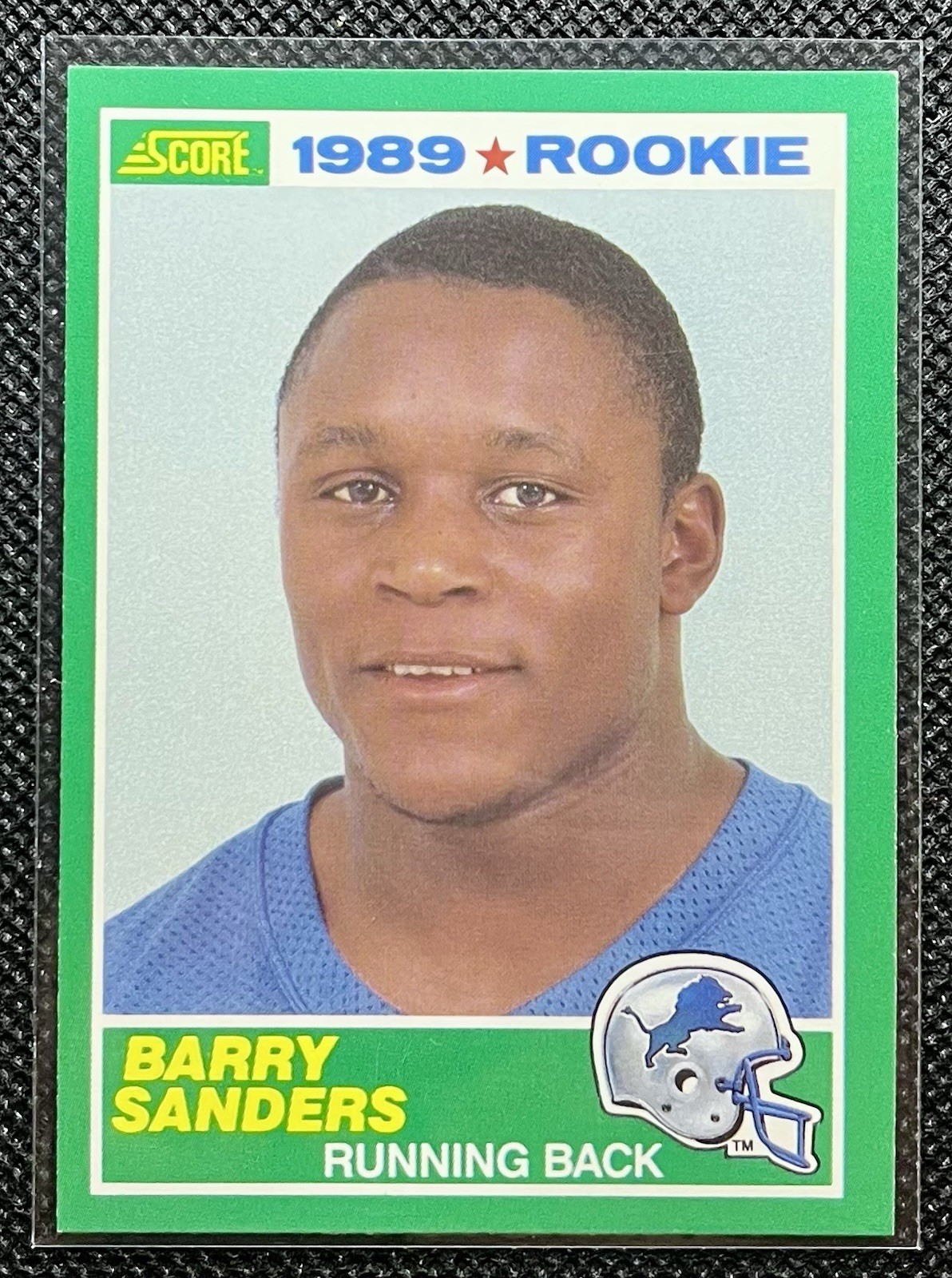 Barry Sanders 1989 Score Rookie Card Detroit Lions 257
