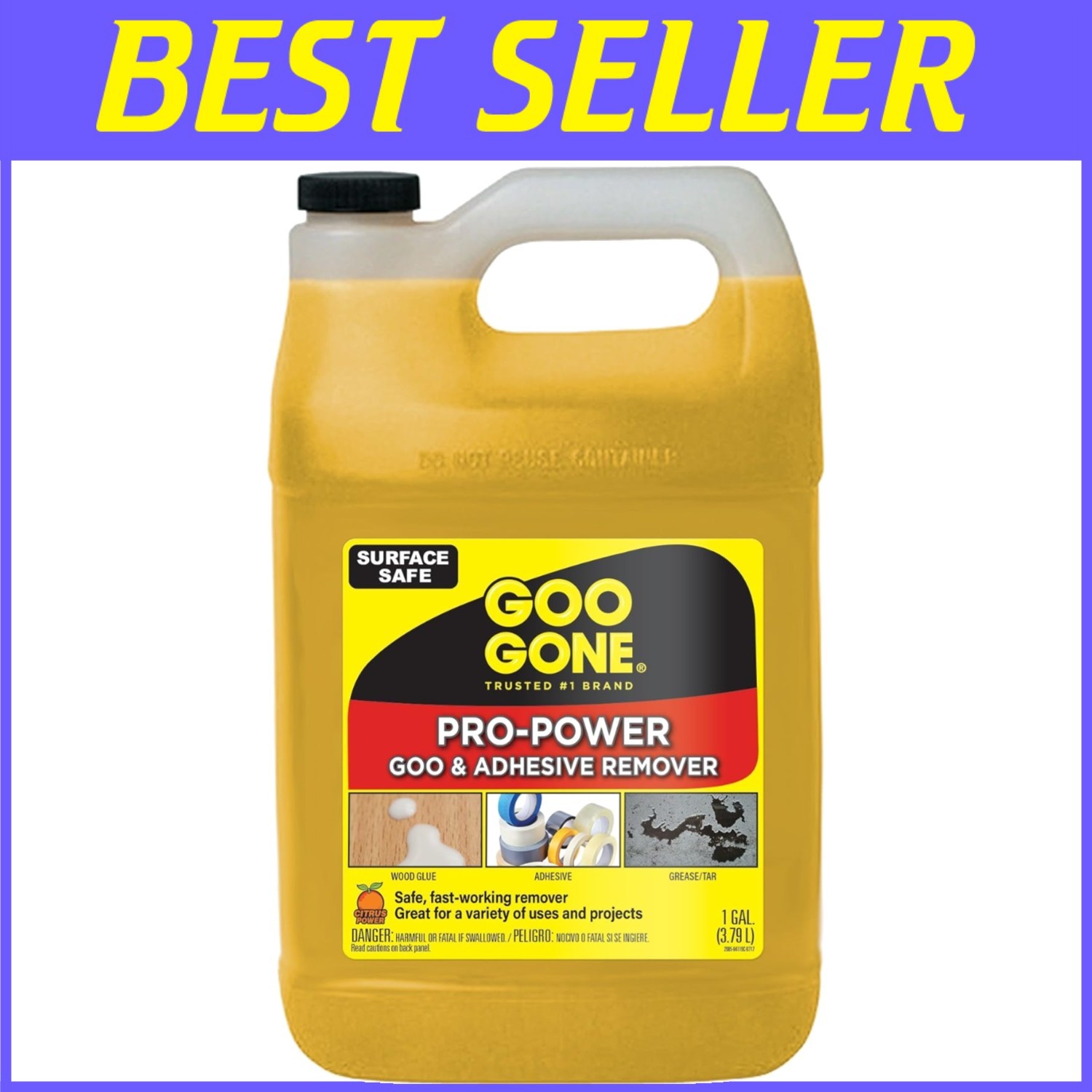 Adhesive Remover - Silicone Caulk, Glue, Grease - 128 oz