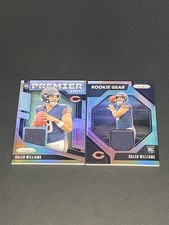 Caleb Williams RC 2-card Lot 2024 Prizm Silver Inserts Premier Jerseys & RC Gear