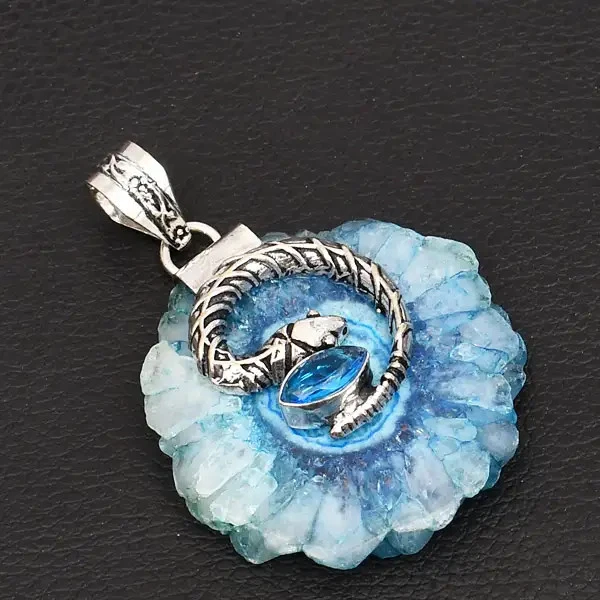 Blue Quartz Stone Fashion Necklaces & Pendants for sale | eBay