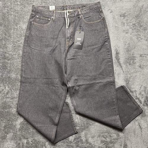 Levis Jeans Herren 38x34 Schwarz Premium Denim Super Baggy Relaxed Skate Grunge Neu - Bild 2 von 11