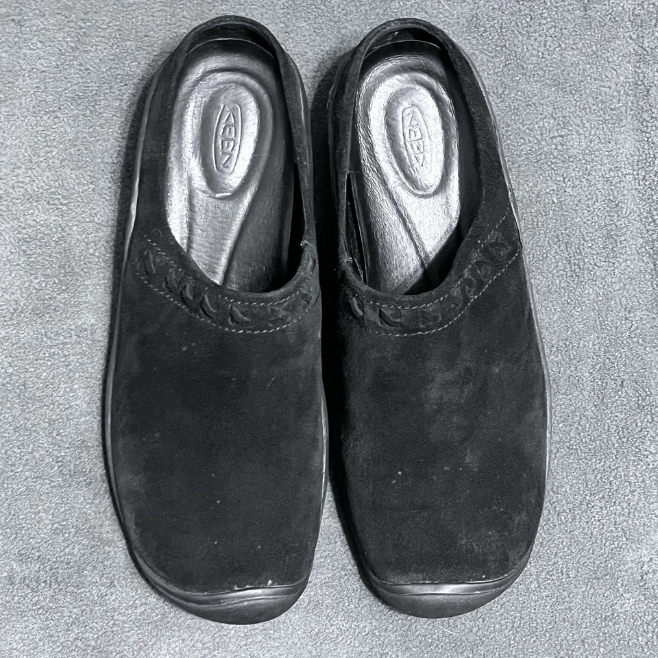 KEEN 53036 BLACK SUEDE MULE SLIP ON WOMENS 10.5 SHOES - Image 4 of 4