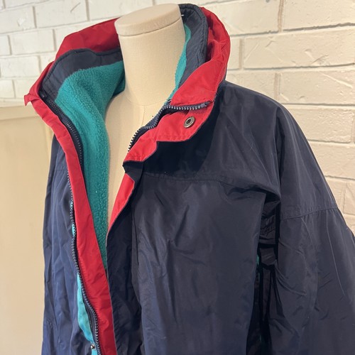 Vintage 90s Columbia Jacket Mens L BUGABOO Multicolor 3-In-1 Snow Ski Coat - Picture 2 of 15